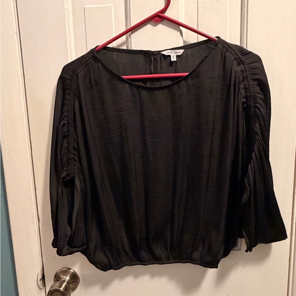 Naked Zebra Black Blouse